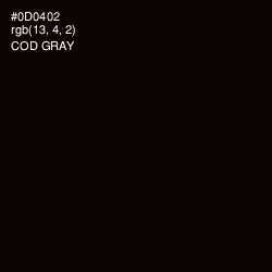 #0D0402 - Cod Gray Color Image